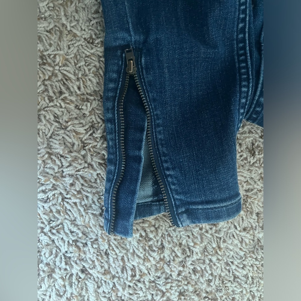 Anthropologie Pilcro High-Rise Moto Denim Leggings - Picture 13 of 16